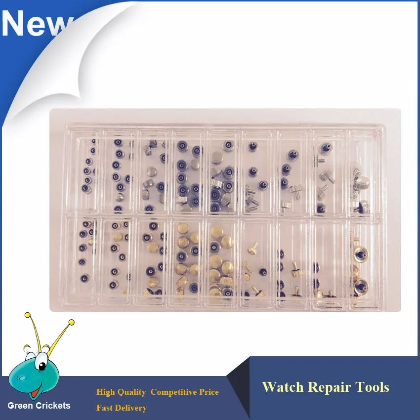 Оптовая продажа 180 шт./коркорт короны часов разного размера водонепроницаемые