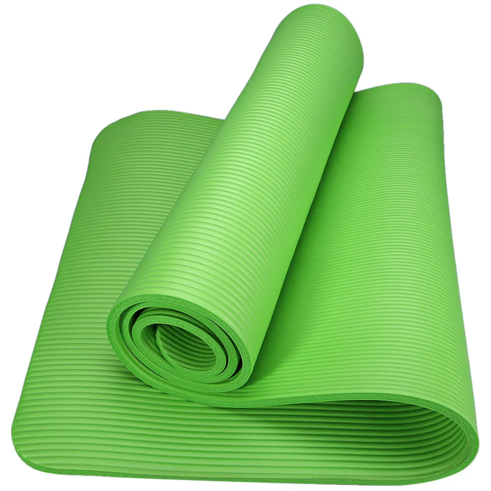LIGHT GREEN Nieoqar 1830*610*10 мм ТПЭ Коврик для йоги с позиционной линией нескользящий коврик для начинающих экологический фитнес гимнастический коврик - Цвет: LIGHT GREEN