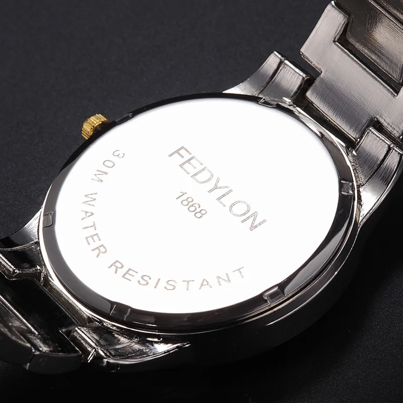 Мужские часы в деловом стиле Reloj Hombre стальные водонепроницаемые кварцевые 2019