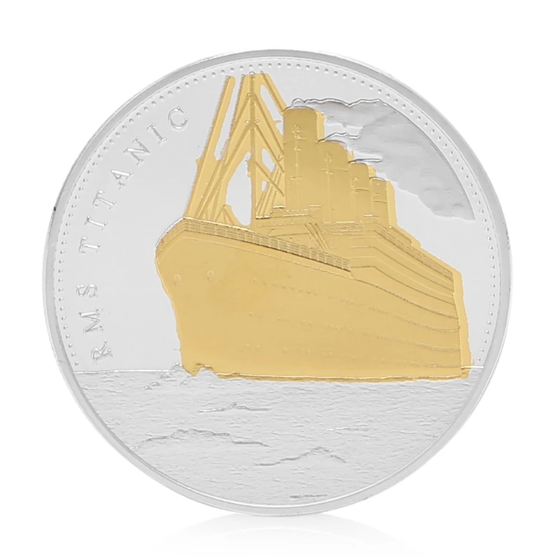 Voyage Of Titanic памятные монеты золотые RMS Wish сувенирные диаметром 40 мм металлическое