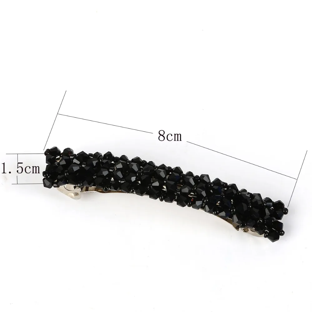 7 Colors Women Crystal Rhinestone Pearl Hairpins Girls Barrettes Hair Clip Clamp Jewelry Styling Tools Fashion Accessories |