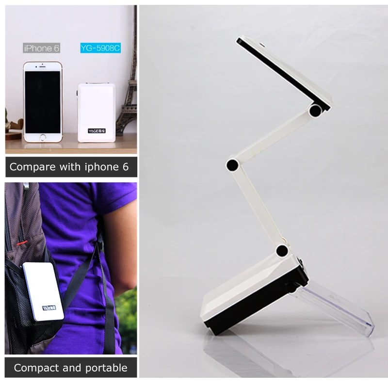 Настольная лампа YAGE светодиодная перезаряжаемая 16 шт.|led desk lamp|led table lampdesk lamp |