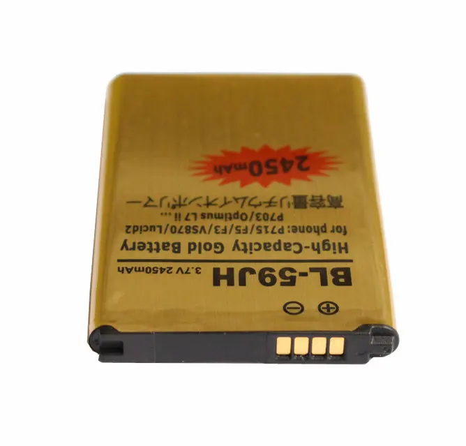 10 шт./лот 2450 мАч BL 59JH Золотая сменная батарея для LG Optimus L7 II Dual P715 F5 F3 VS870 Lucid2 P703 P659 D500