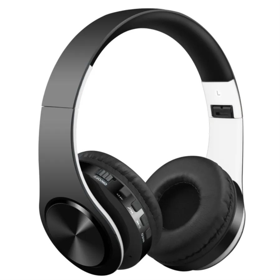 Беспроводная bluetooth-гарнитура, sd-карта, музыкальная игровая гарнитура, Бас-гарнитура, портативная зарядная гарнитура для всех bluetooth-устройств - Цвет: White