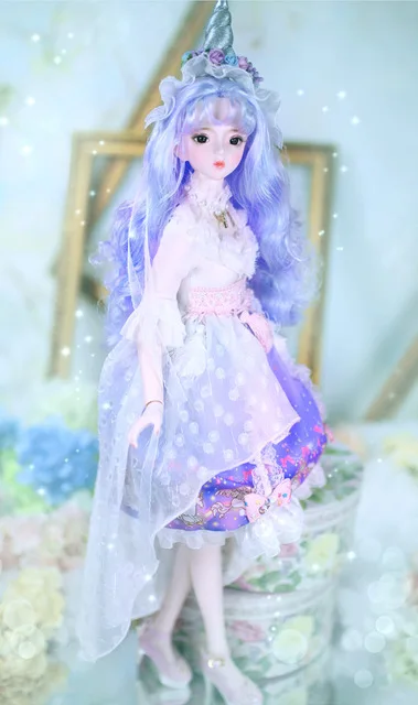 R DBS 1/3 BJD кукла механическое соединение тела с макияж, в том числе волосы, глаза, одежда 62 см Высота девушки - Цвет: R