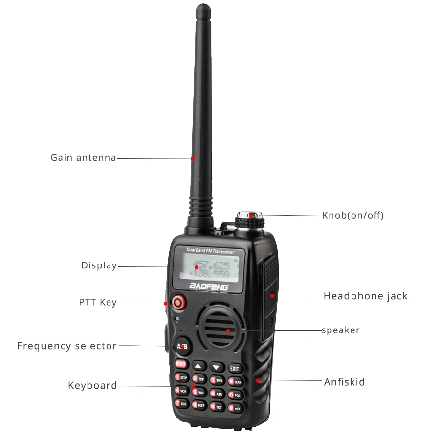2 шт. BaoFeng BF A52 long range беспроводной портативный радио WalkieTalkie Professional CB VOX Функция