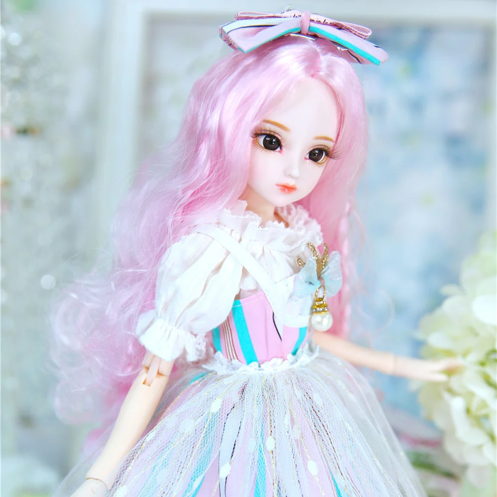 Кукла DBS 1/4 BJD молочная королева наименование аmga розовые волосы механическое тело