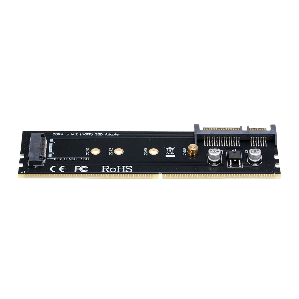 M.2 (NGFF) B key 2230/2242/2260/2280 SSD адаптер DDR4 слот для памяти Расширенная карта DDR на жесткий
