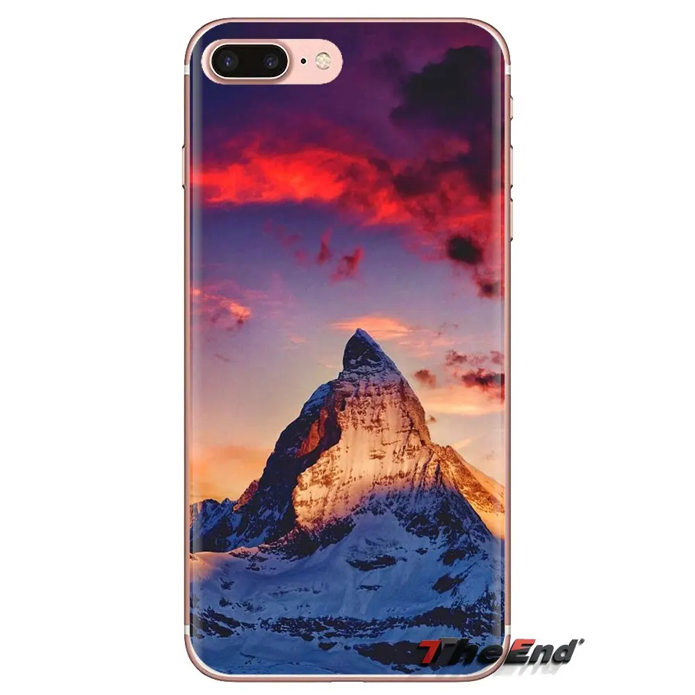 Швейцария Sunset Mountain для iPod Touch Apple iPhone 4 4S 5 5S SE 5C 6 6S 7 8 X XR XS Plus MAX мягкие прозрачные