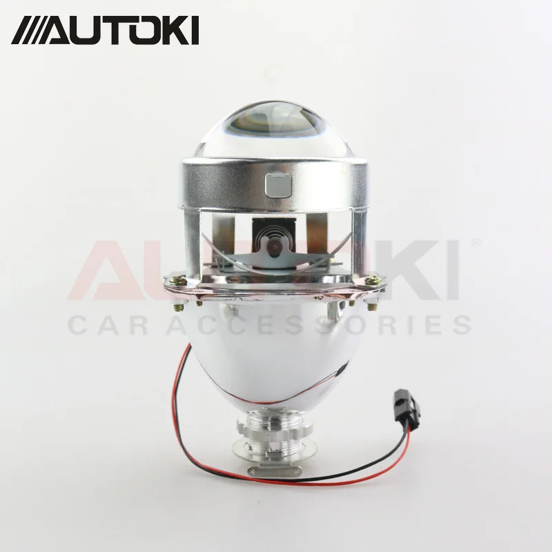Autoki LHD/RHD обновленный металлический 2,5 HID Bi xenon объектив проектор фары линзы H4 H7, использование H1 ксеноновая лампа для стайлинга автомобилей