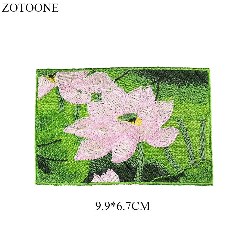ZOTOONE гладить по с буквами в цветочном узоре и патчи для рюкзак одежды вышивкой