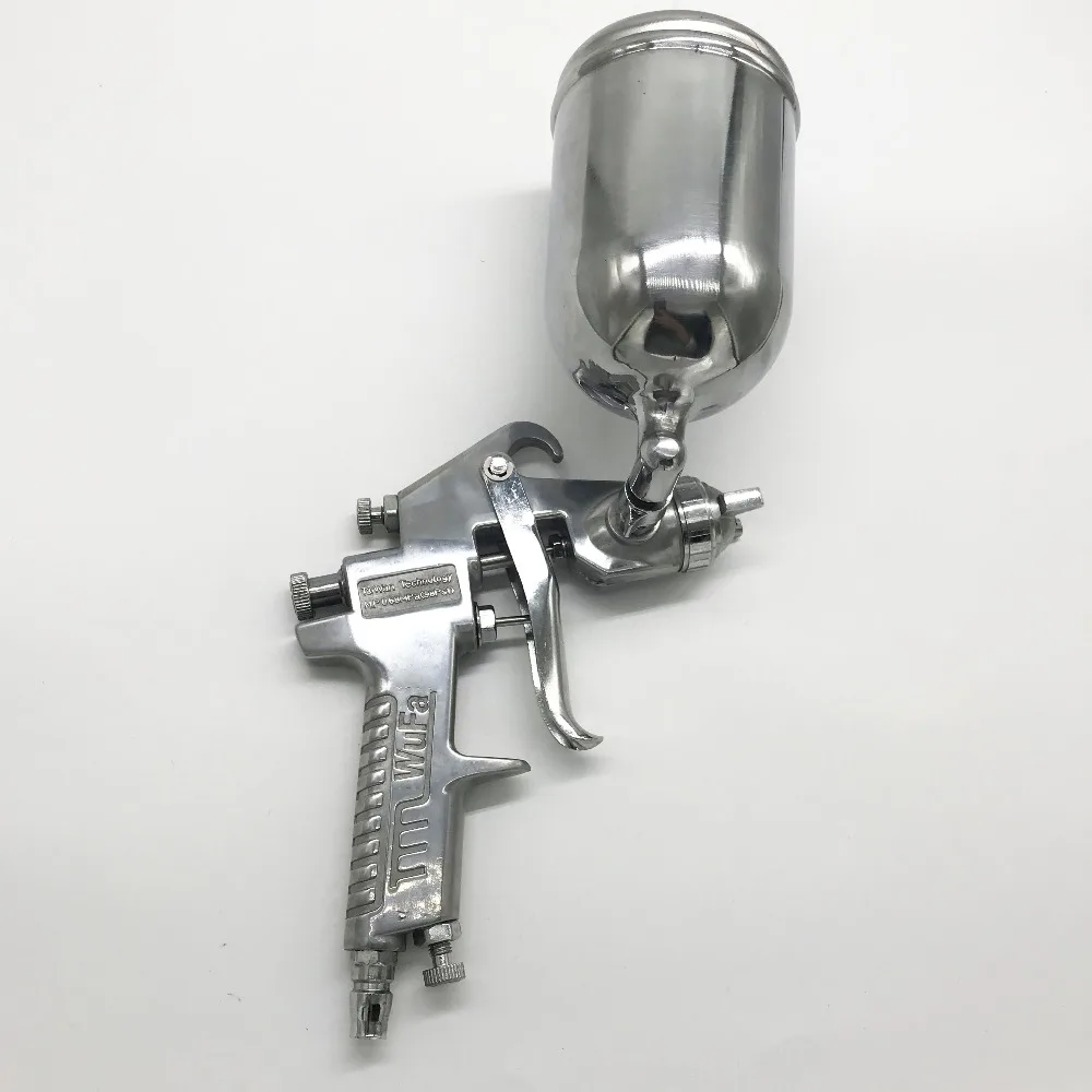 DEWABISS w77g spray paint gun 2.5mm 400ml up-pot Airbrush airless spray gun for painting cars Pneumatic tool air brush