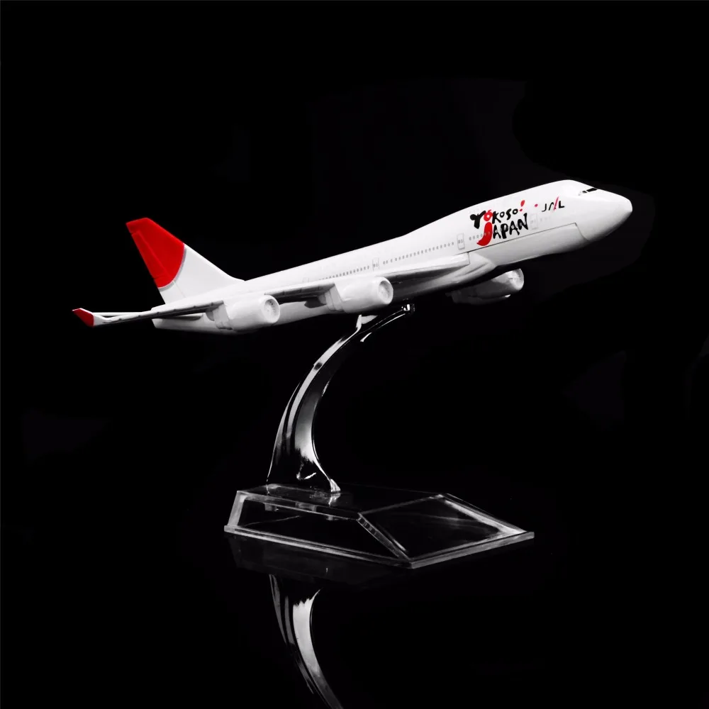 1:400 16 см JAPAN Airlines Boeing 747 металлическая модель самолета украшение офиса игрушка
