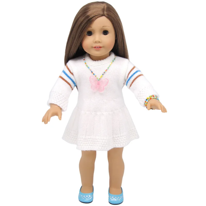 Новинка 10 цветов американская кукла для девочек хрустальные бусы ожерелья