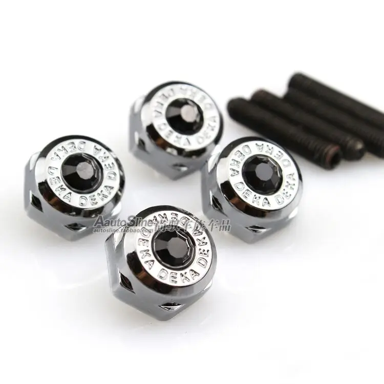 

FLYJ 4 шт., болты с резьбой для рамки номерного знака, винты для JDM bmw audi Hyundai Honda Toyota Lada nissan Benz Kia ALFA ROMEO ford