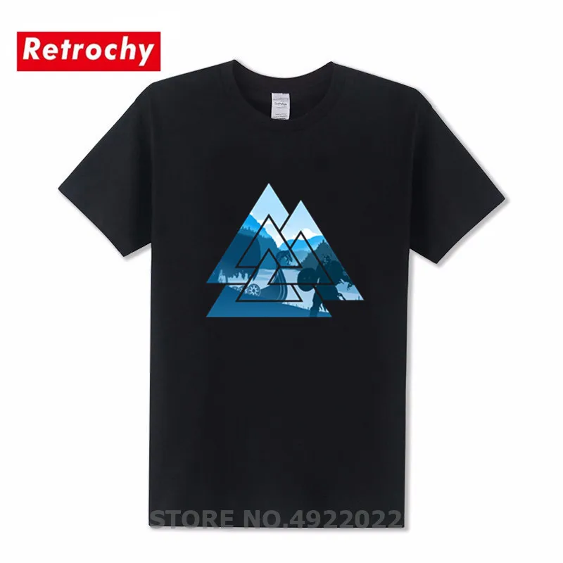 Модная мужская футболка Wotan Mit Uns Viking's Fury Valknut Wotan's Knot Runes Odin Мужская с коротким