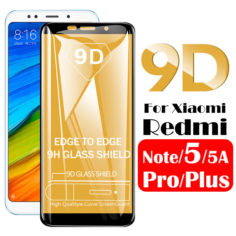 9D чехол для xiaomi ksiomi redmi note 5 a стеклянный защитный экрана xiomi xaomi Siaomi readmi 5a Pro Plus Чехлы
