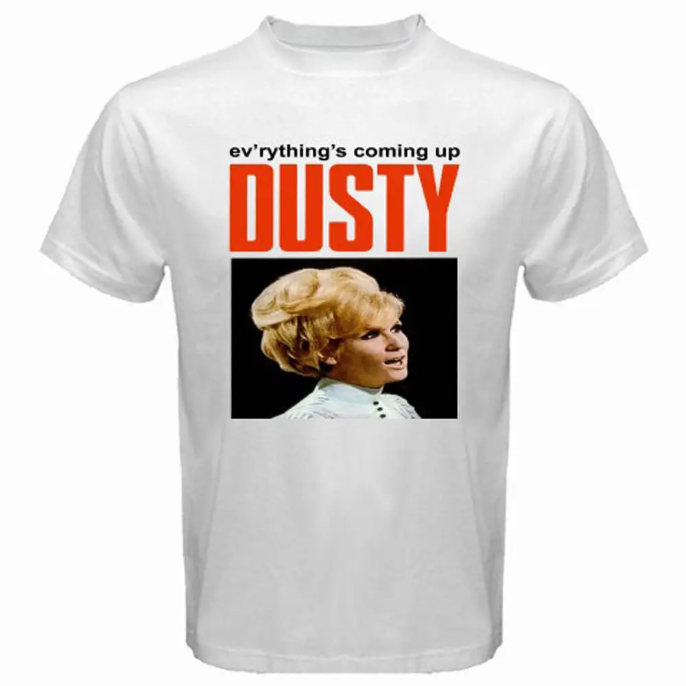 Новая мужская белая футболка dusty springfield крутая Повседневная унисекс модная