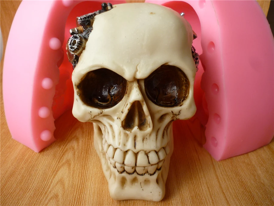 Робот череп торт декоративные инструменты для выпечки Сделай Сам силиконовая