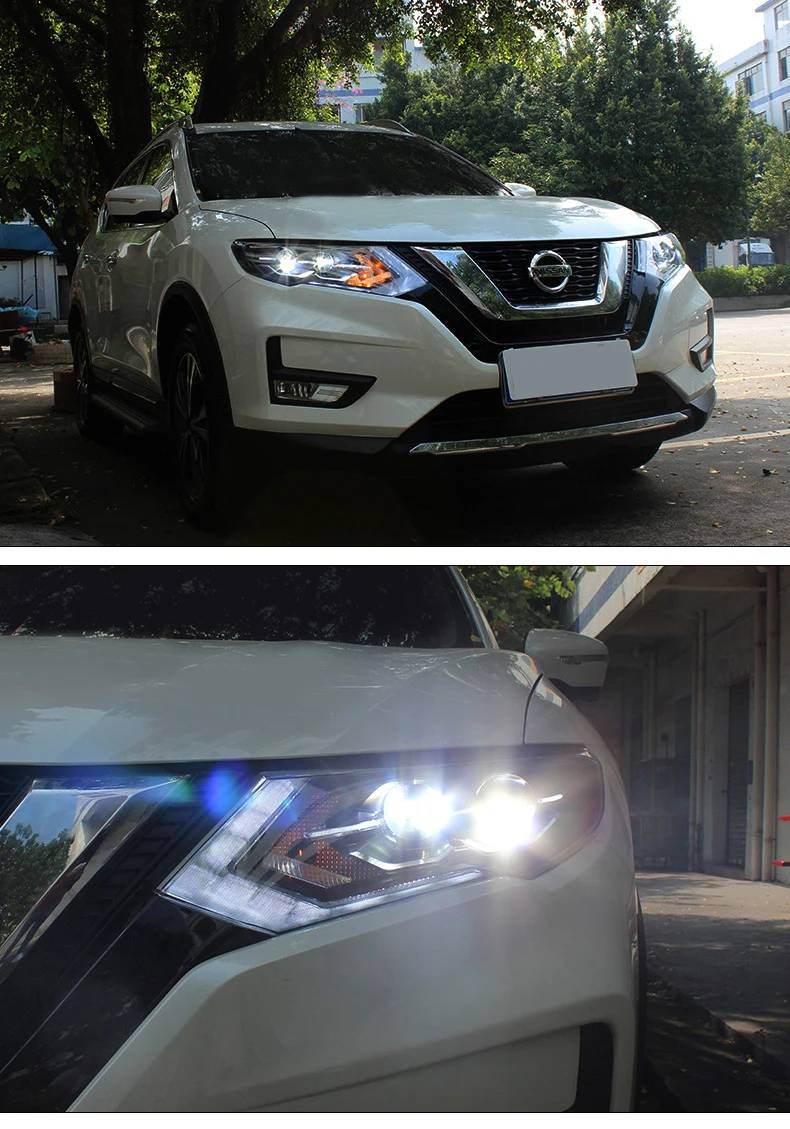 Автомобильный Стайлинг корпус передней фары для Nissan X-trail- фары, светодиодные фары DRL Двойной Луч би-ксеноновая разрядная лампа высокой интенсивности для автомобиля аксессуары