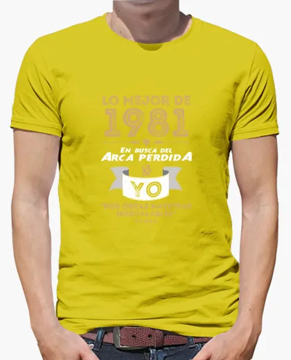 Brand clothing бросился т рубашки мужчин 1981 arca perdida & лет с коротким рукавом характер