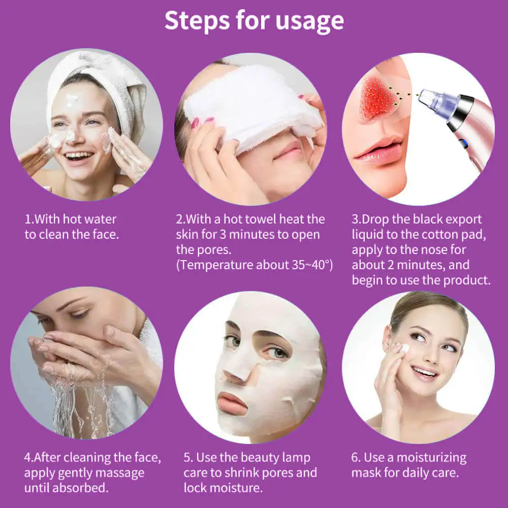 Пылесос для удаления черных точек уход за кожей лица очищающая машина акне