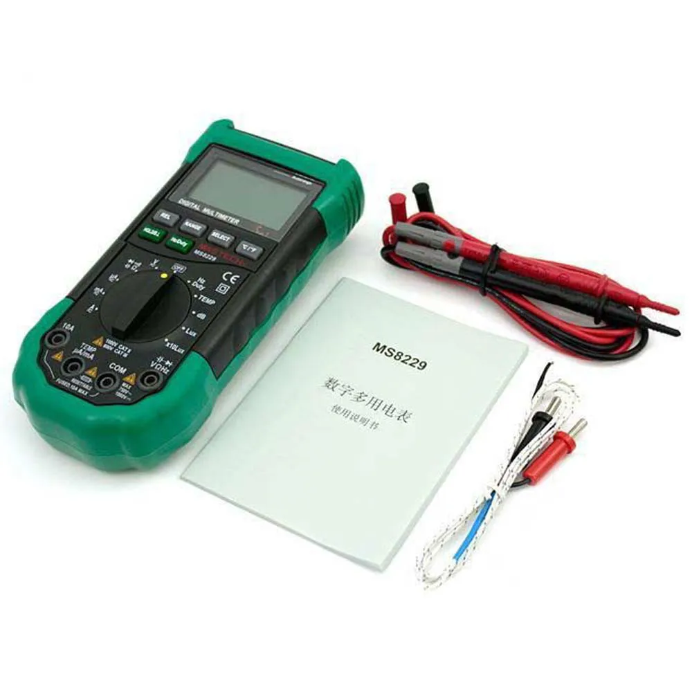 Цифровой мультиметр M042 MASTECH MS8229 5 в 1 с автоматическим выбором диапазона DMM LUXMETER