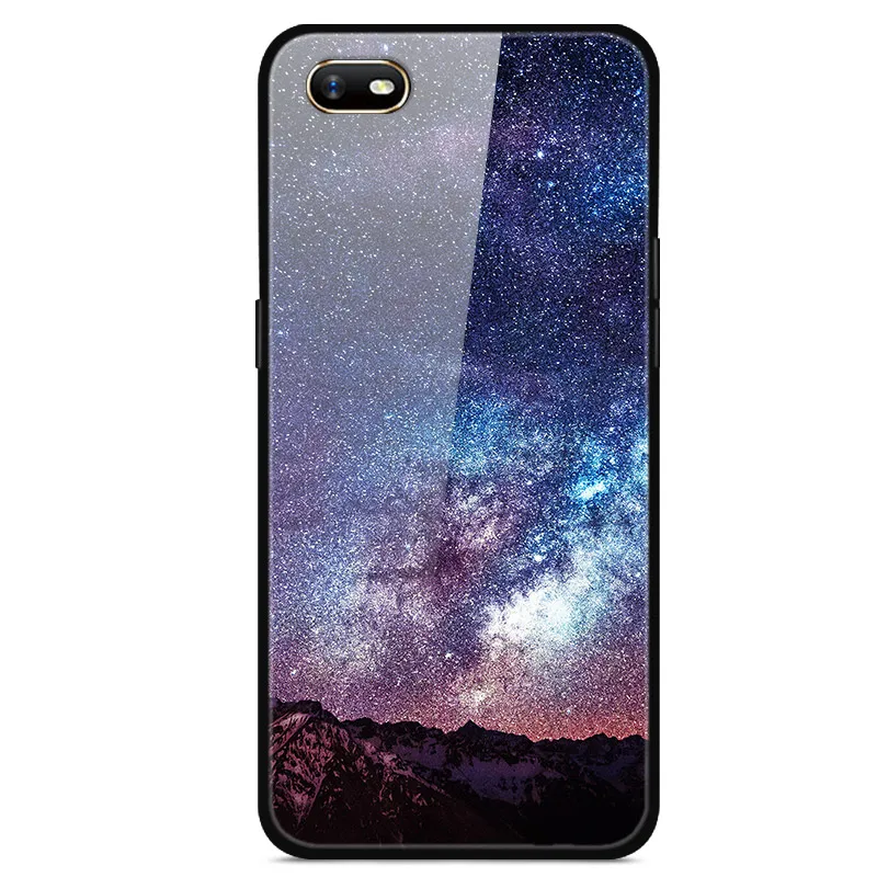 Для OPPO A1K чехол из закаленного стекла жесткий чехол для телефона для OPPO A1K чехол s Мягкий бампер для OPPOA1K A 1K CPH1923 чехол Роскошный - Цвет: 4 For OPPO A1K