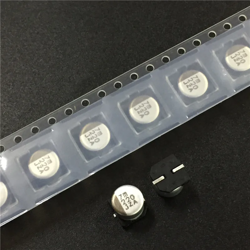 100 шт. 220 мкФ 6 3 В NIPPON NCC MZA серия 3x6 1 мм 6.3V220uF низкое сопротивление SMD алюминиевый