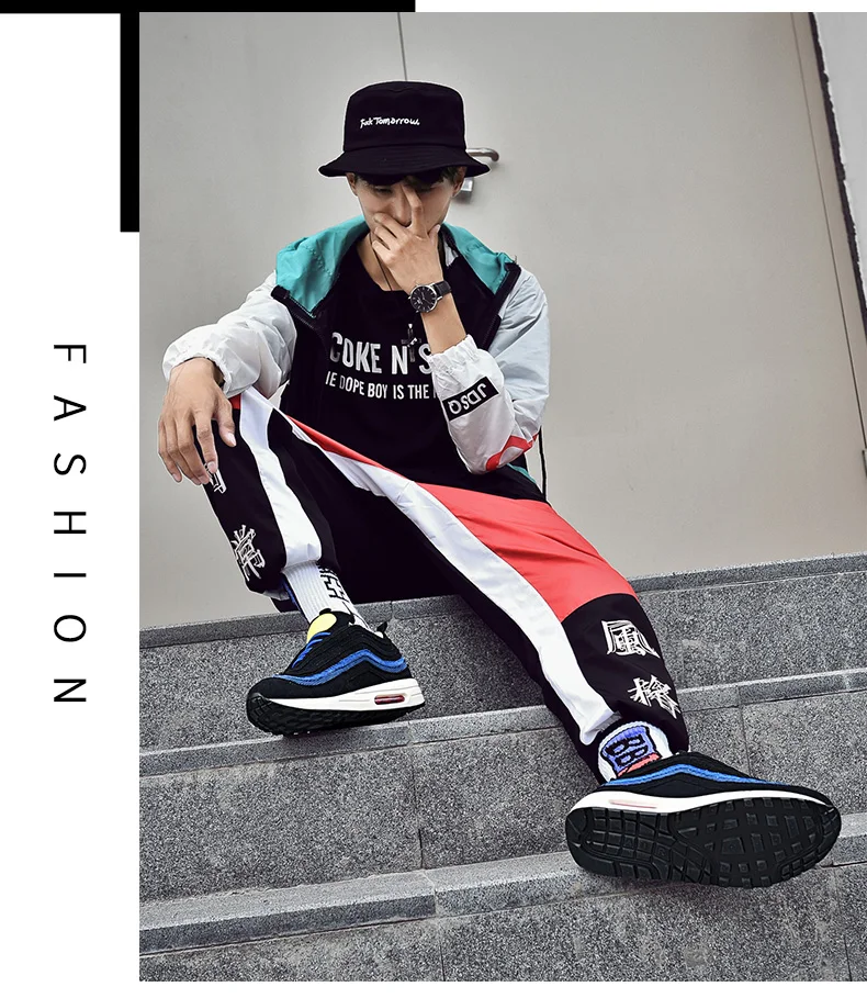 Мужская обувь для бега, новинка, радужные цвета, обувь Balenciaca Max and Air 97, Flyknit носок, кроссовки унисекс, кроссовки, Сникеры
