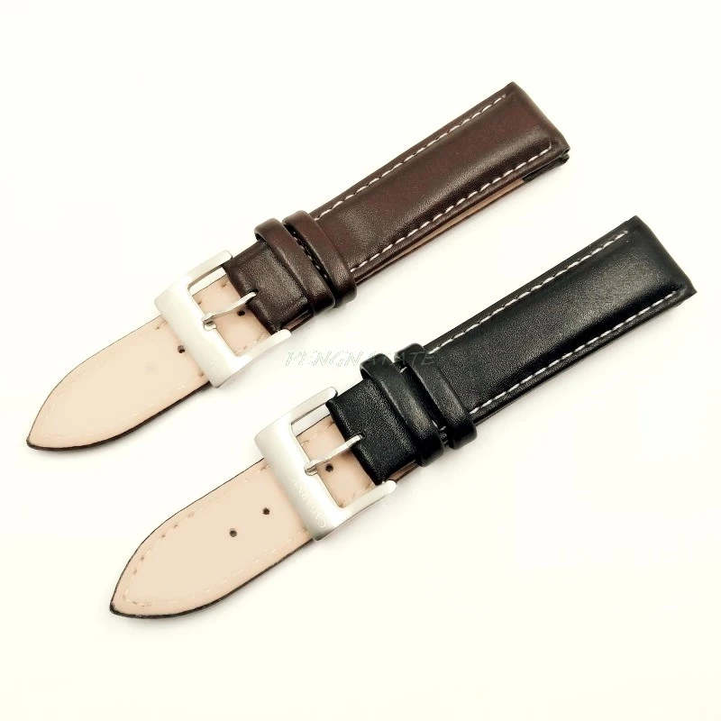 Ремешок из натуральной кожи для наручных часов брендовый водонепроницаемый