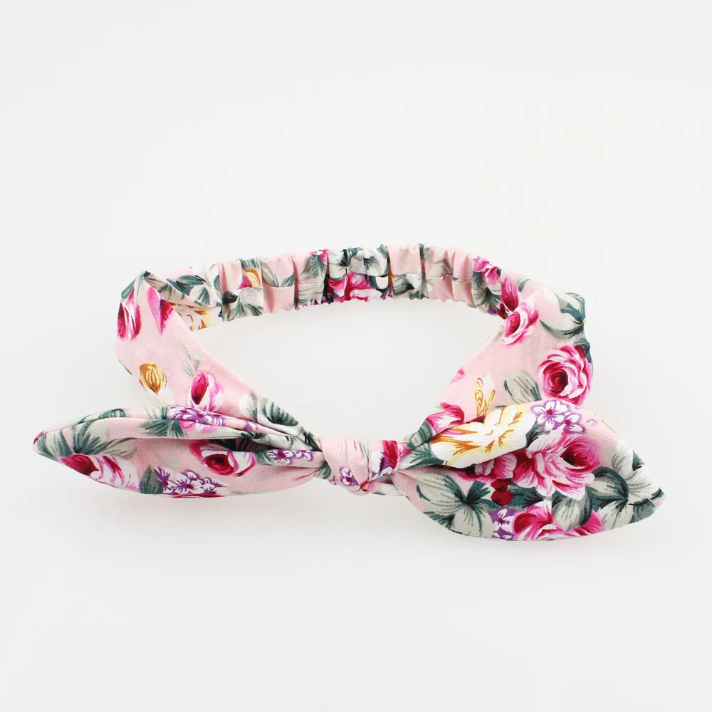 Цветочный детский шарик и повязка на голову винтажный с оборками верхним узлом