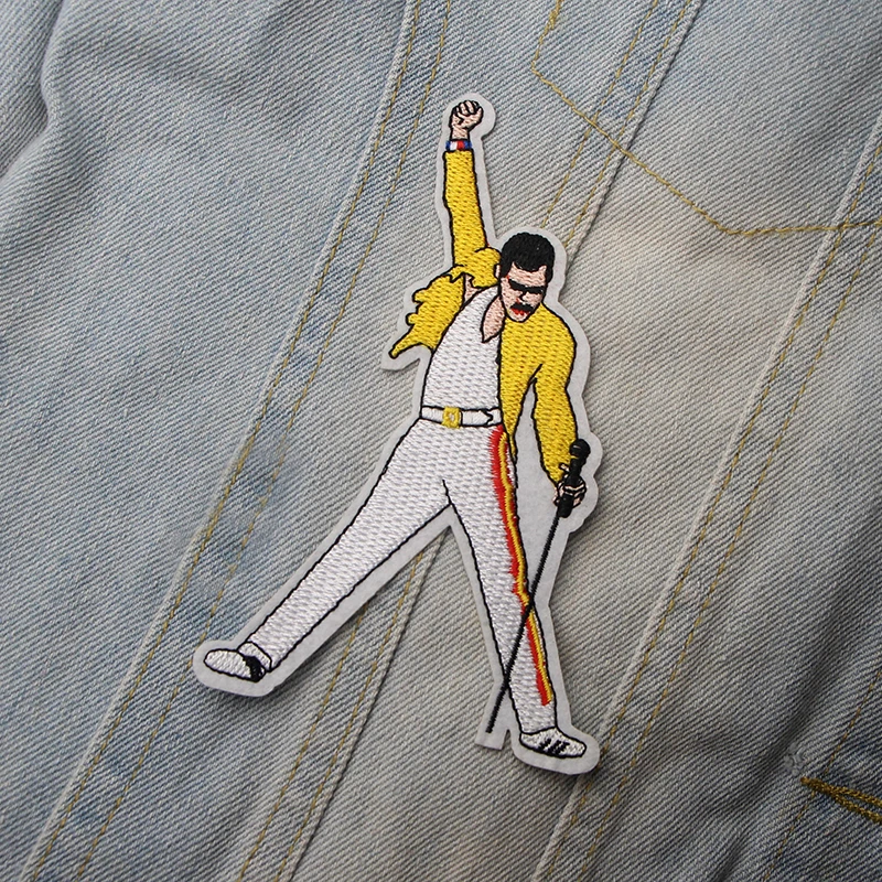 Freddie Mercury Модные DIY вышитые нашивки пришить железо на одежду рюкзак шляпа украшения дома наклейки Значки для мужчин E0577
