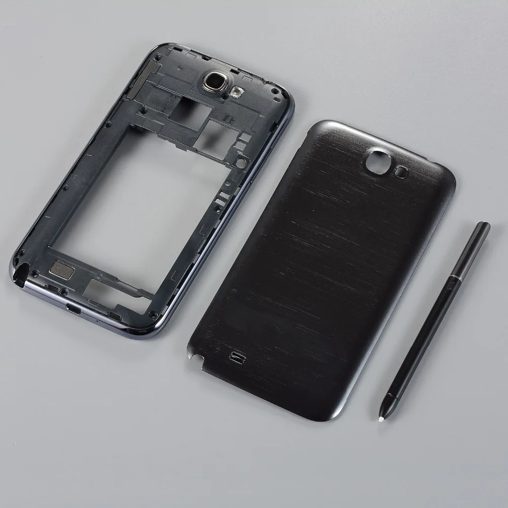

Корпус для Samsung Note 2 GT-N7100 N7100 средняя рамка задняя крышка батарейного отсека задняя крышка + ручка + Инструменты