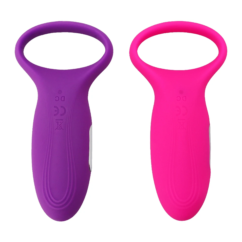Time Delay Vibrating Cock Ring with Massager Brush Silicone Sex Toys Quiet USB Charged Penis Rings Vibrator 10 Speed Product |