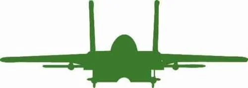 1 шт. " H x 22" W/20x55 см удивительные F-15 Орел военный истребитель самолет ВВС стены искусства Виниловые наклейки Наклейка домашний декор