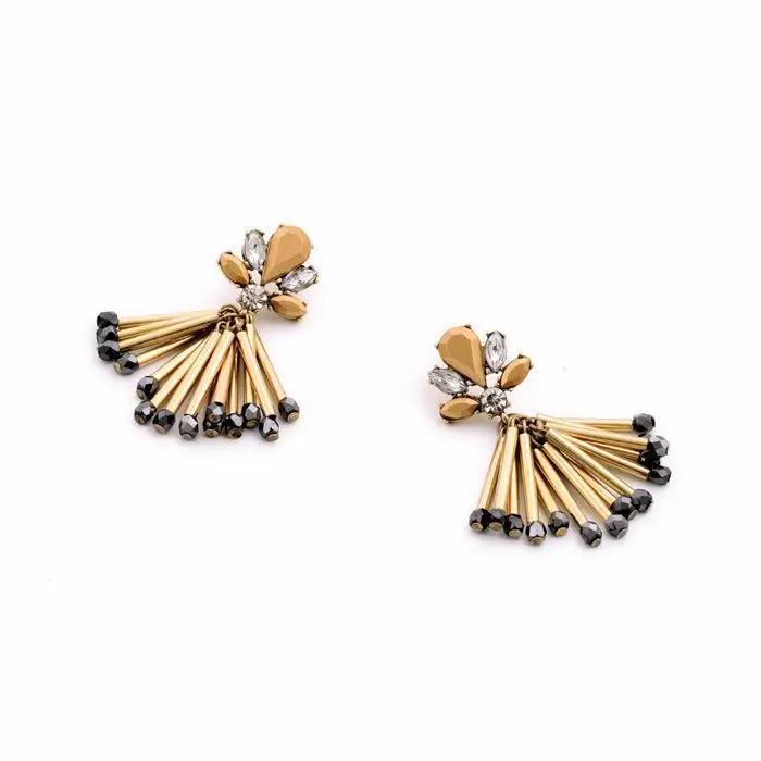 db5014 match stick chic street style Woman Fashion Jewelry designer uxury brand Candy Sparkle statement earrings |