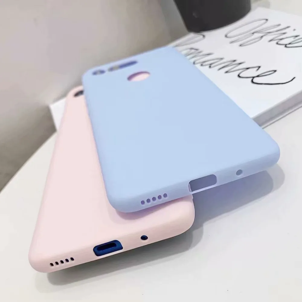 Однотонный силиконовый чехол карамельного цвета для samsung galaxy m10 M20 A10 A30 A50 A40 A70