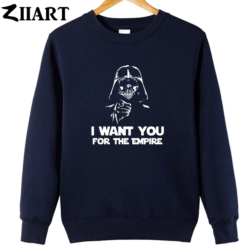 Флисовая Толстовка darth vader i want you для пар в стиле ампир хлопковый свитер девочек и