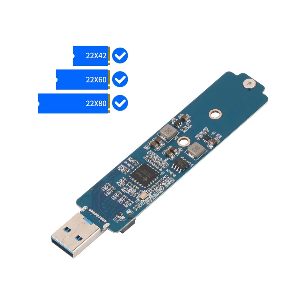XT-XINTE LM903 USB3.1 to PCI-E for NVME M.2 TYPE-A to TYPE-C TYPE-A SSD Hard Disk Box for 2242/2260/2280 SSD
