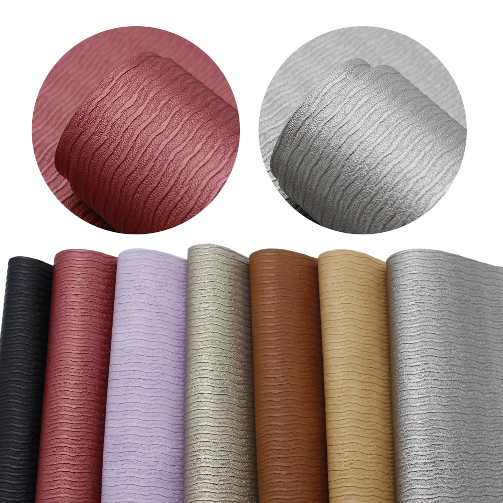 David accessories 20*34 см в полоску удар текстуры искусственного Синтетическая кожа Fabirc, DIY Материал для обруч на волосы, сумочка декор обуви, 1Yc6269