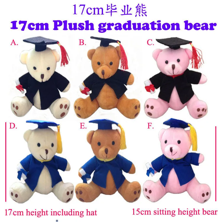 Одна штука 17 см Плюшевые свинки graduation bear мягкая игрушка на выпускном мишки