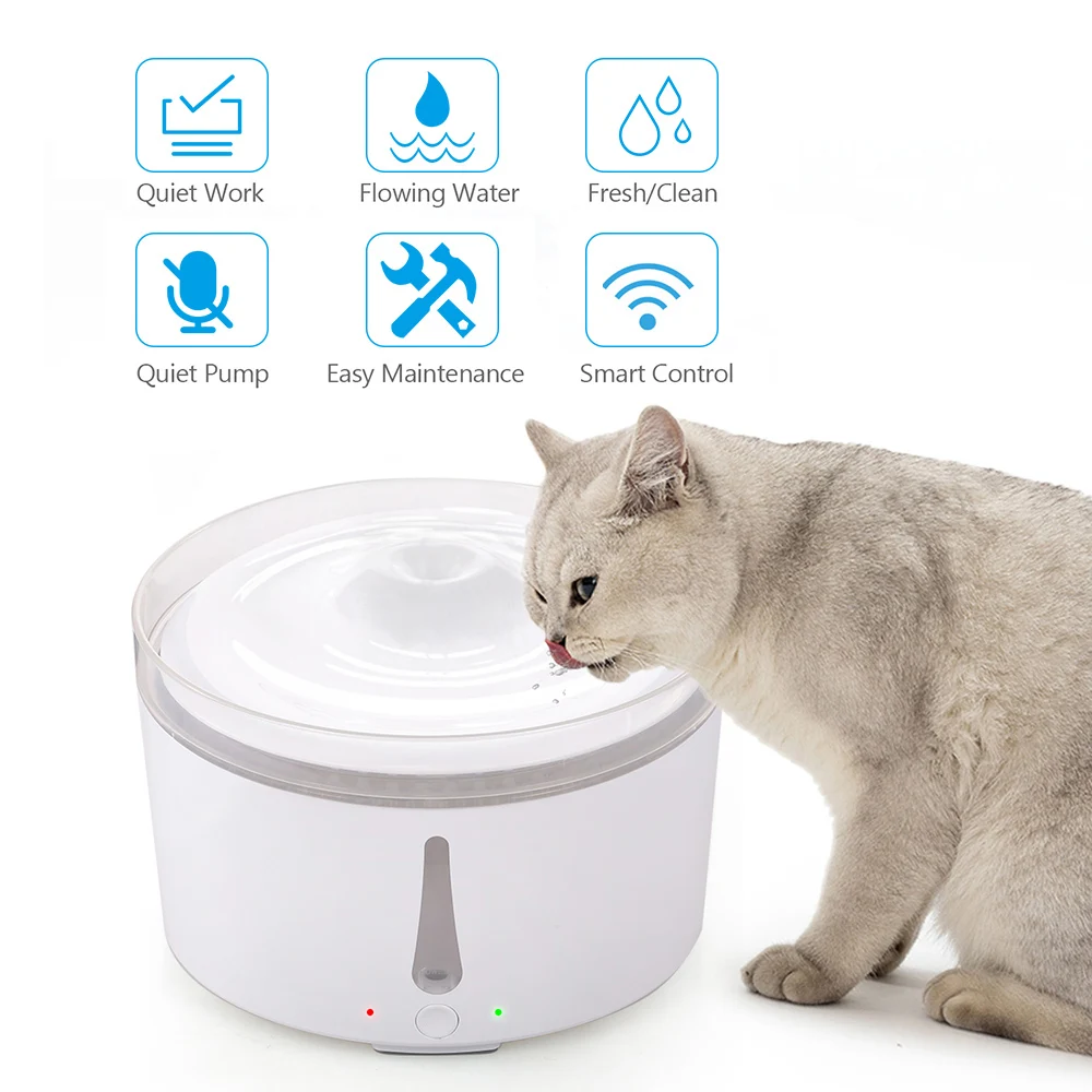 AC110 220V автоматический питомец фонтан Wifi умный Тихий питьевой воды диспенсер