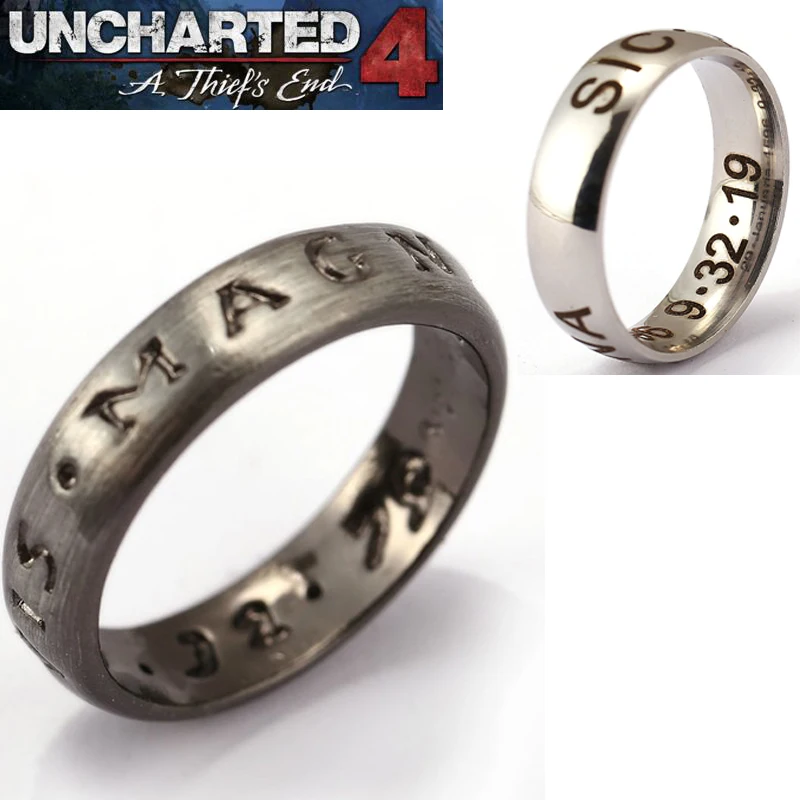 Кольцо из сплава с изображением кражи и Дрейка игры Uncharted 4: Кража аксессуары для