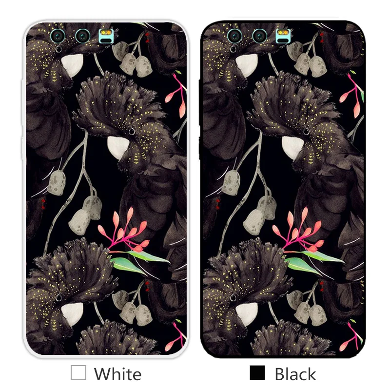 Чехол для Huawei Honor 9 силиконовый чехол 5 15 дюйма скетч-дизайн мягкий ТПУ прозрачный
