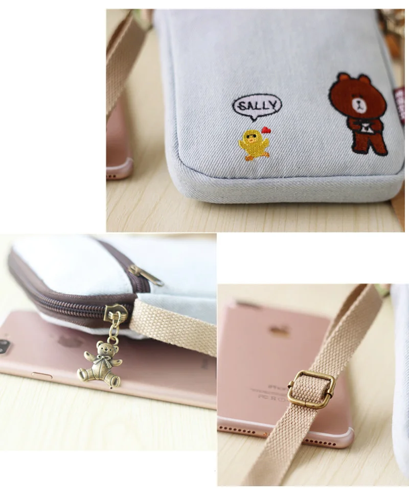 Мультфильм Тоторо Crossbody мешок Мумия Курьерские сумки джинсовая мини женский кошелек сцепления для беременных кормящих ребенка подгузник сумки MBG0262
