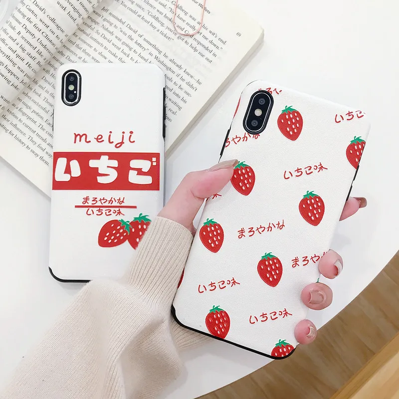 Honor 8X Cute Strawberry phone case for Huawei P10 / P20 pro/P30 /P30 pro Mate 10/20pro Nova 3 /3i/3E/Nova4 Fruits back Cover |