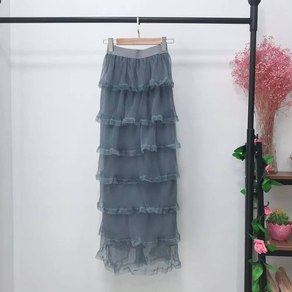 gray Женские Модные юбка мусульманин плавки длинные юбки трикотажные хлопковые юбка-карандаш Рамадан вечерние поклонение Услуги Исламская Костюмы - Цвет: gray