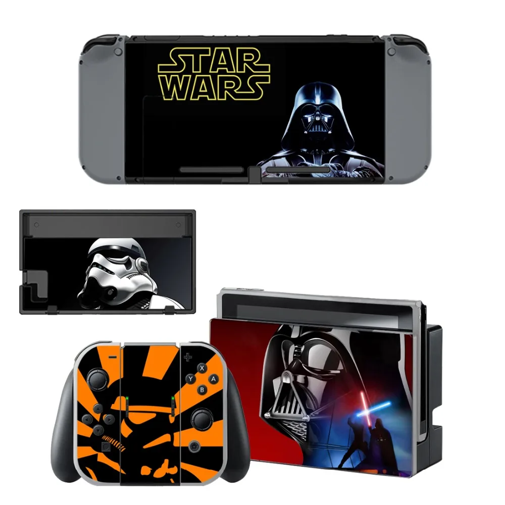 Виниловая наклейка Star Wars для Nintendo Switch консоль NS + контроллер подставка держатель