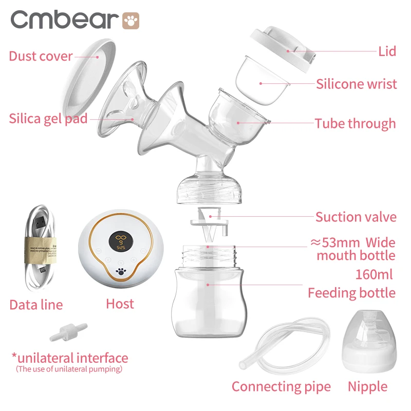 CMbear Официальный магазин двойной насос Молокоотсос электрический молокоотсос bomba